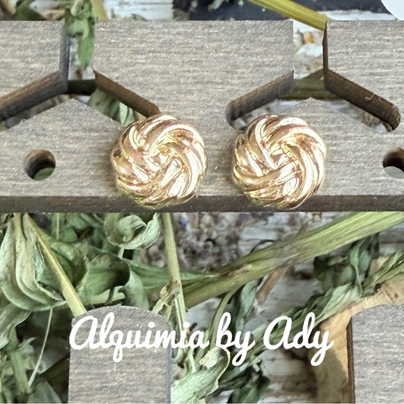 Alquimia Gold Knot Earrings - Picture 1 of 1